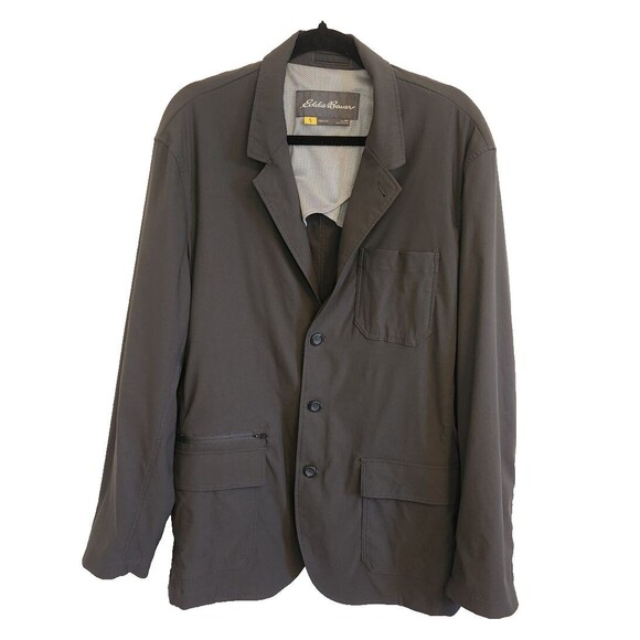 Eddie Bauer Travex Jacket Mens 44 Ultimate Voyager Travel Blazer Coat Outdoor - Picture 1 of 10